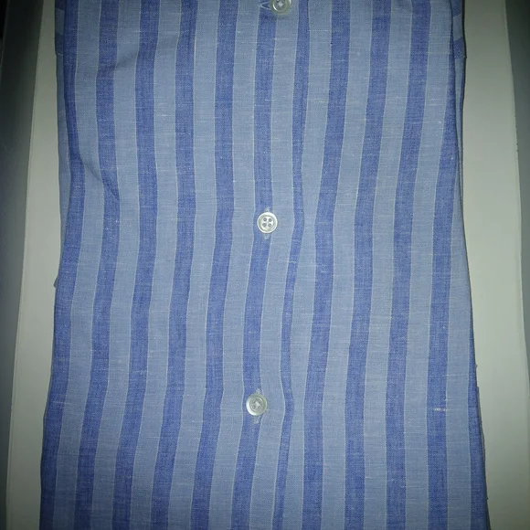 Paolo Blue Striped Men's Shirt - Picture 2 of 3